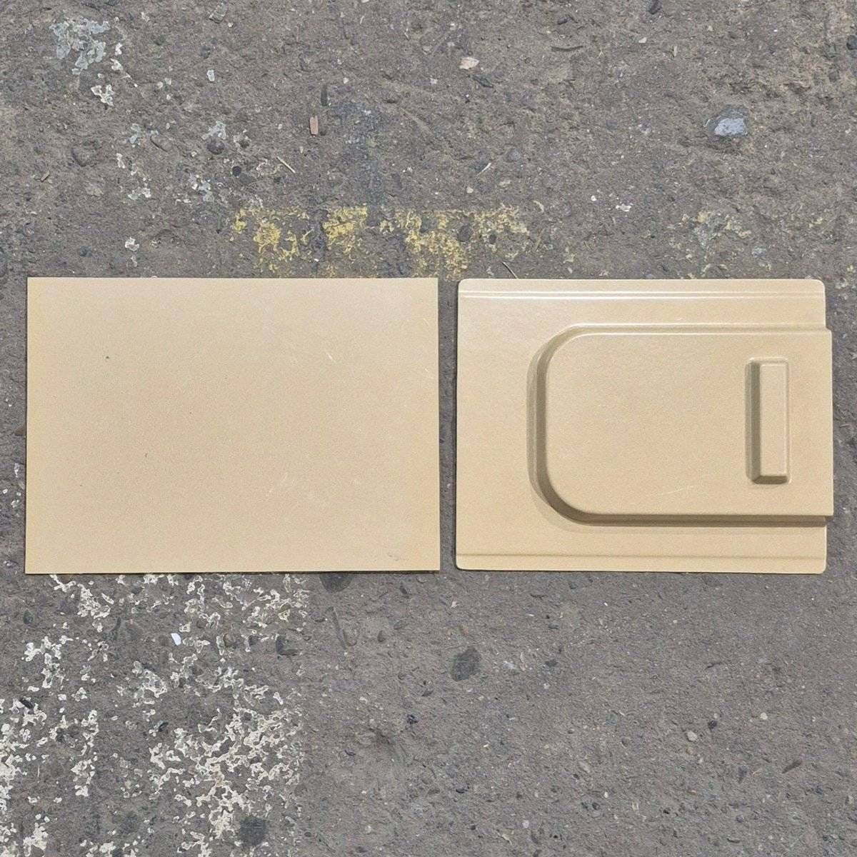 Used Screen Door Slide Panel Set, Beige - 11 1/4" x 9" - Young Farts RV Parts