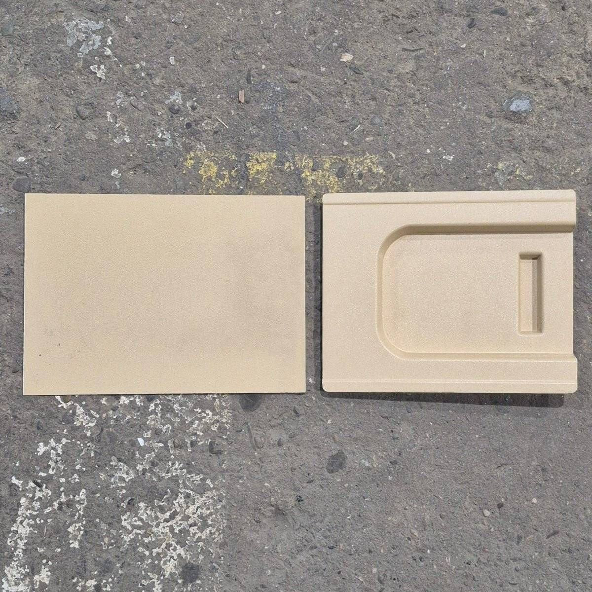 Used Screen Door Slide Panel Set, Beige - 11 1/4" x 9" - Young Farts RV Parts