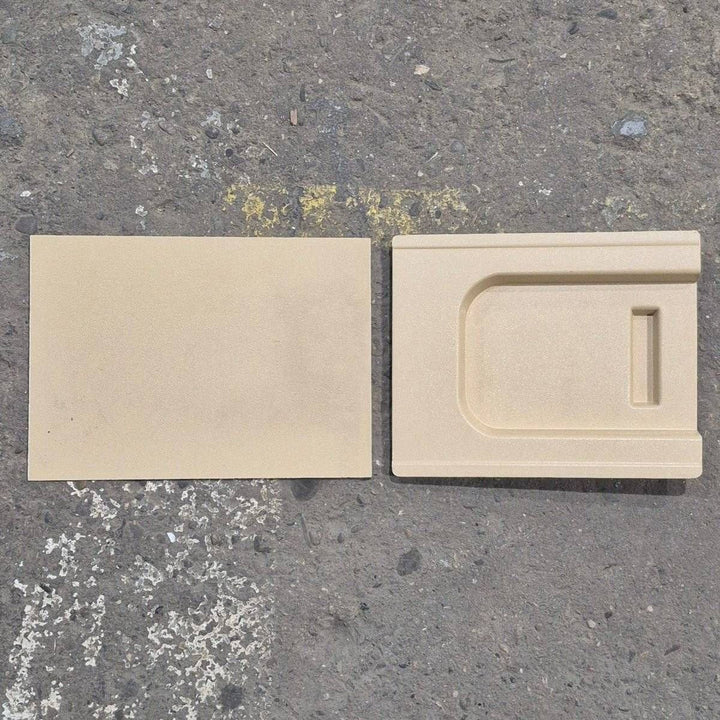 Used Screen Door Slide Panel Set, Beige - 11 1/4" x 9" - Young Farts RV Parts