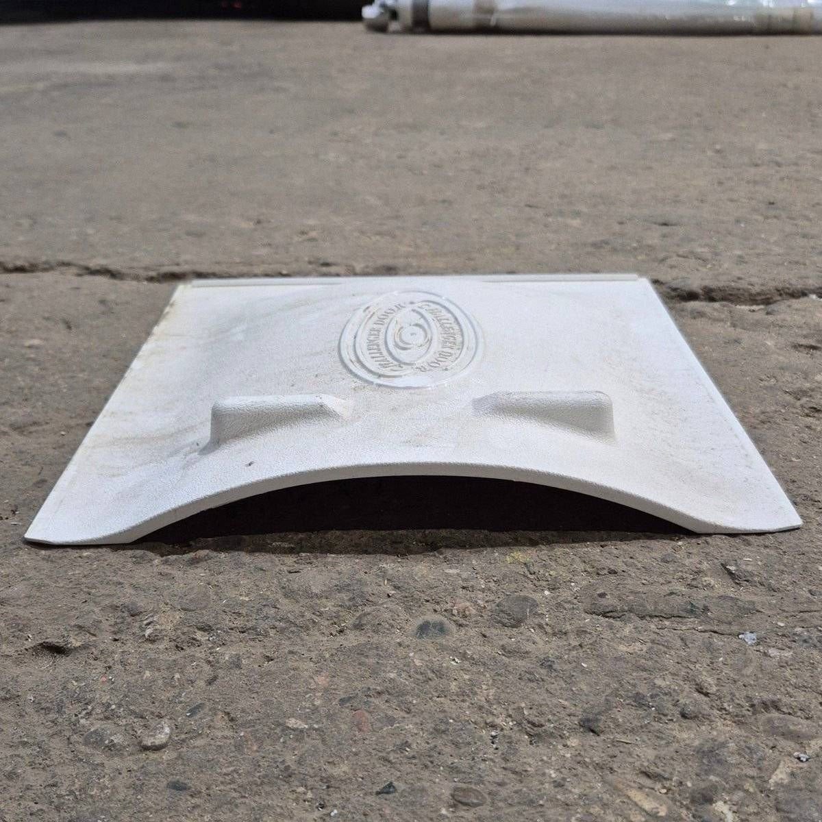 Used Screen Door Slide Panel, White - 12 1/8" X 12" - Young Farts RV Parts