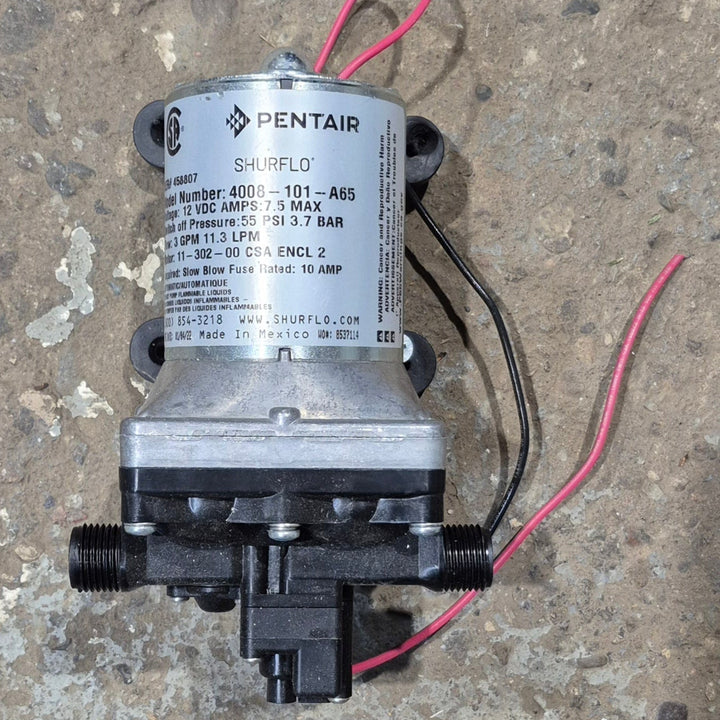 Used SHURflo Water Pump Motor Assembly 4008 - 101 - A65 - Young Farts RV Parts