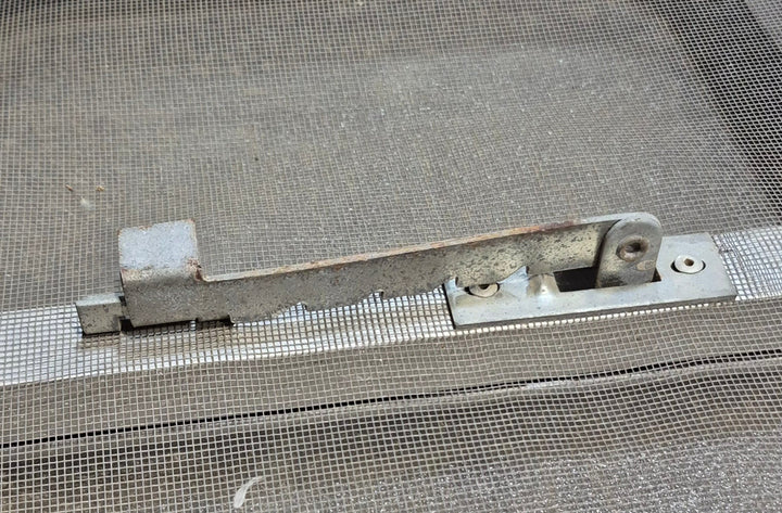Used Silver - ish Radius Opening Window : 16 1/2 x 11 1/4" x 2" D - Young Farts RV Parts