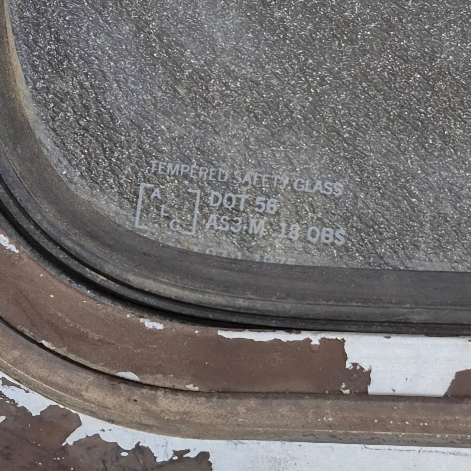 Used Silver - ish Radius Opening Window : 16 1/2 x 11 1/4