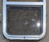Used Silver Radius Opening Window : 16" W x 27 1/2" H x 1 3/4" D - Young Farts RV Parts
