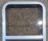 Used Silver Radius Opening Window : 16" W x 27 1/2" H x 1 3/4" D - Young Farts RV Parts