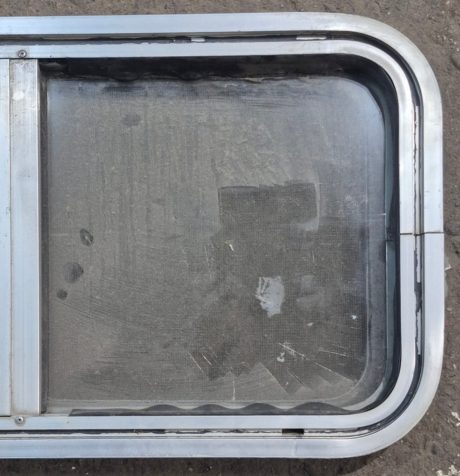 Used Silver Radius Opening Window : 29 1/4 X 14 1/4 X 2
