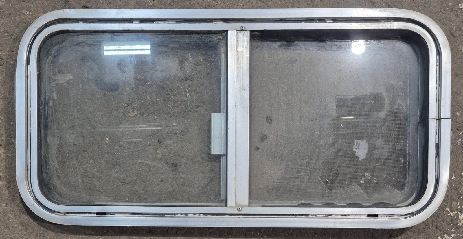 Used Silver Radius Opening Window : 29 1/4 X 14 1/4 X 2
