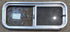 Used Silver Radius Opening Window : 30" W x 11 1/2" H x 1 3/4" D - Young Farts RV Parts