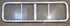 Used Silver Radius Opening Window : 51" W x 14 1/4" H x 1" D - Young Farts RV Parts