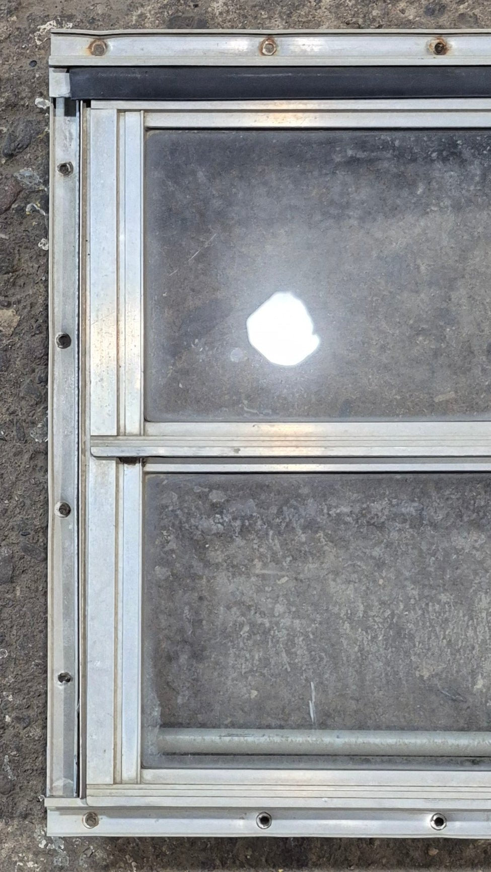 Used Silver Square Opening Window: 14 5/8