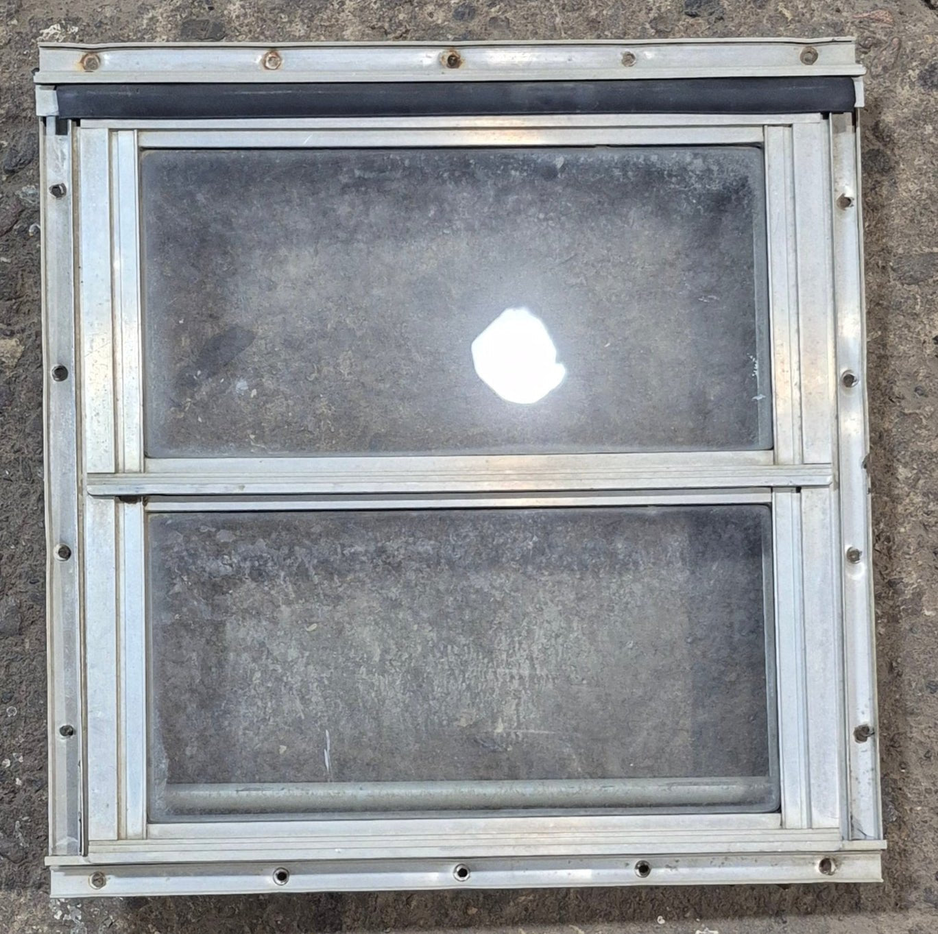Used Silver Square Opening Window: 14 5/8