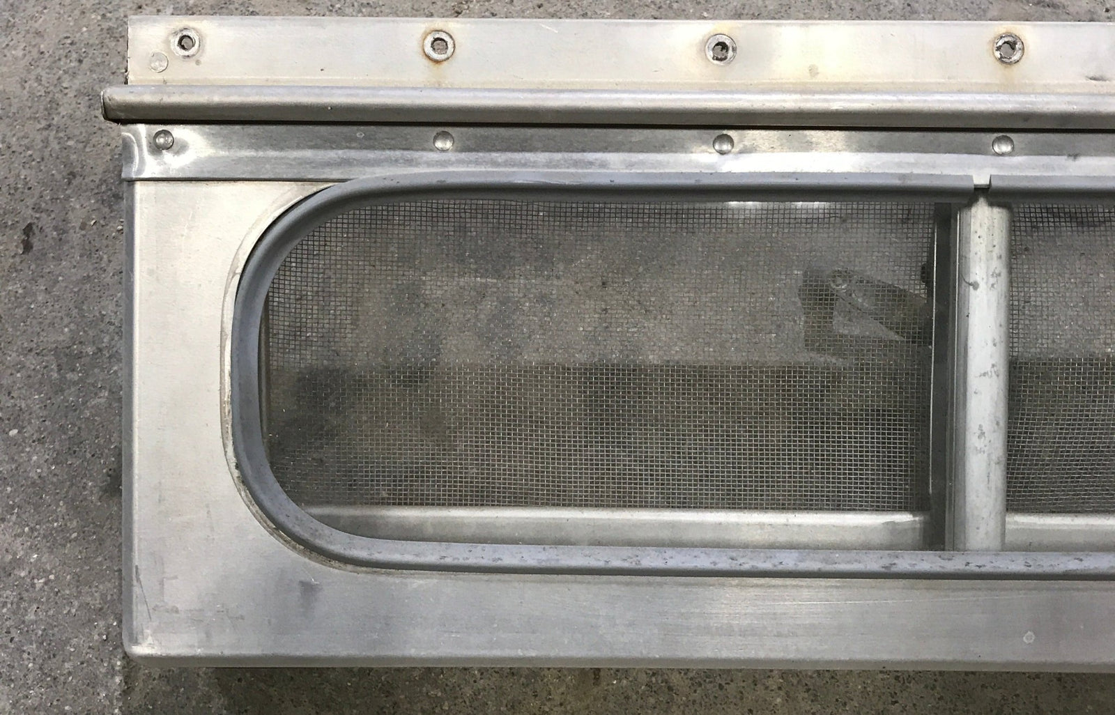 Used Silver Square Opening Window: 17 3/4