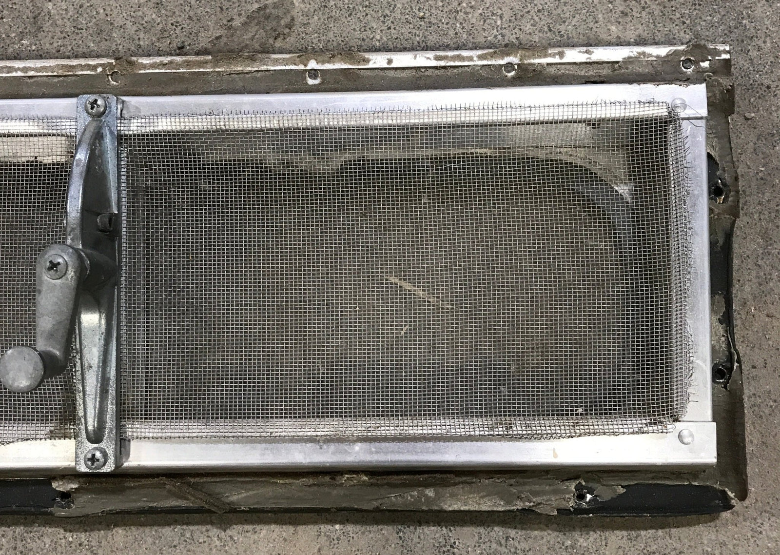 Used Silver Square Opening Window: 17 3/4