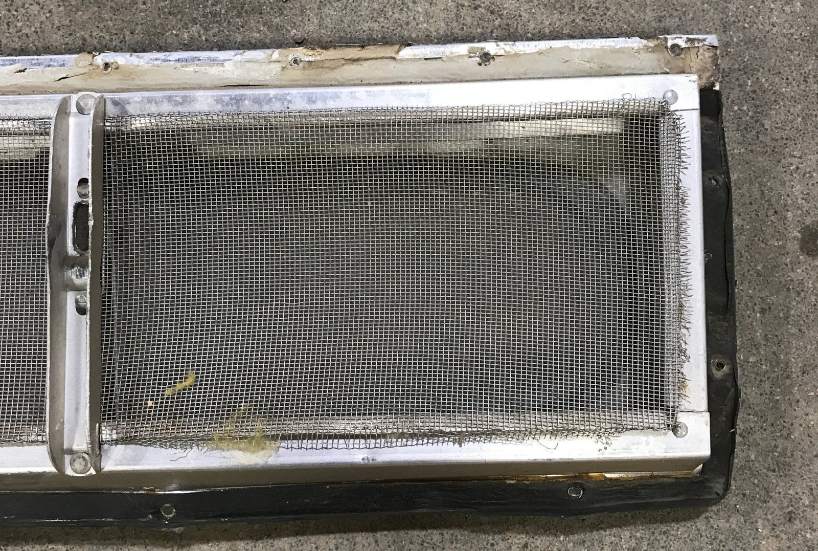 Used Silver Square Opening Window: 17 3/4