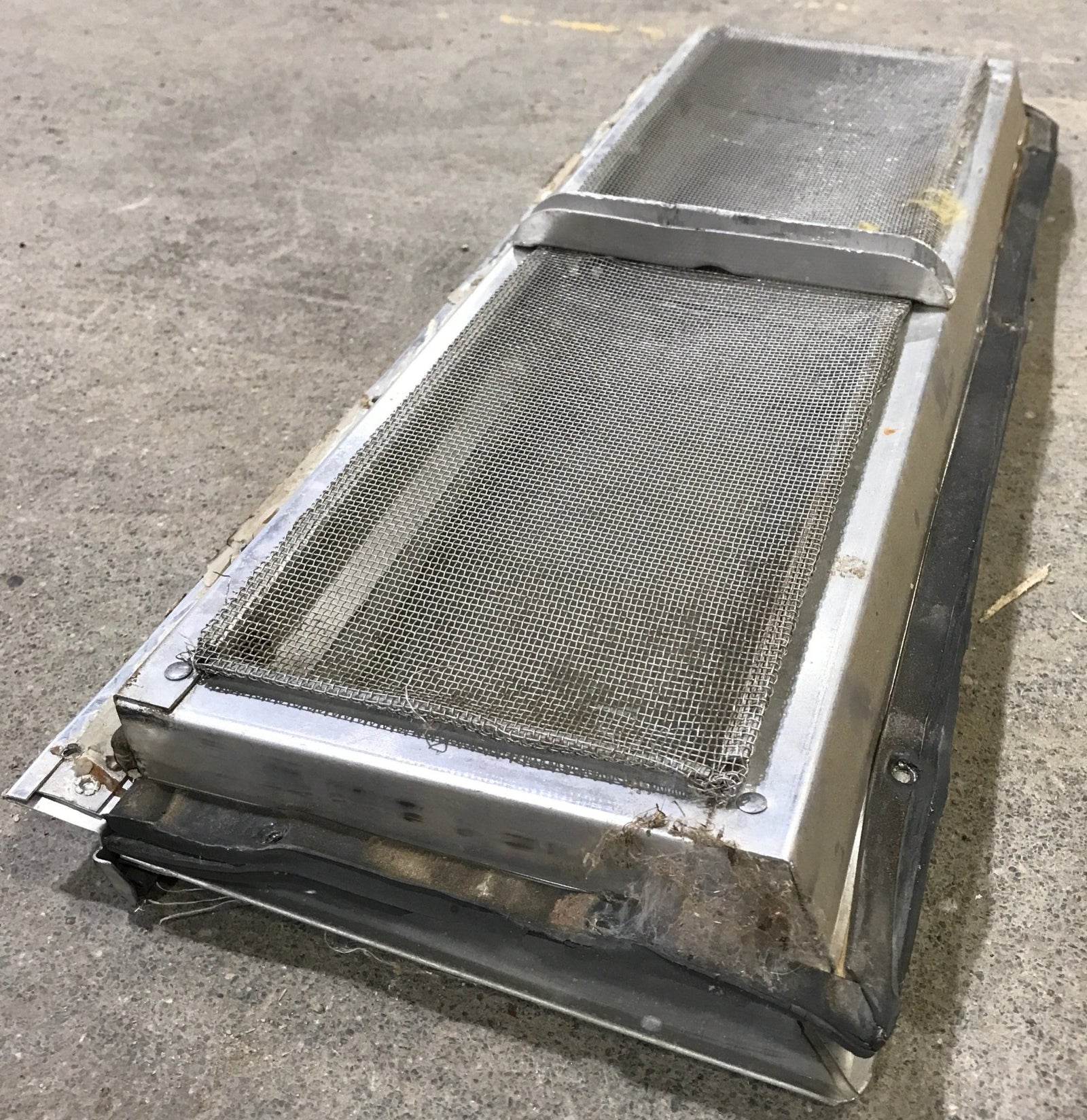 Used Silver Square Opening Window: 17 3/4