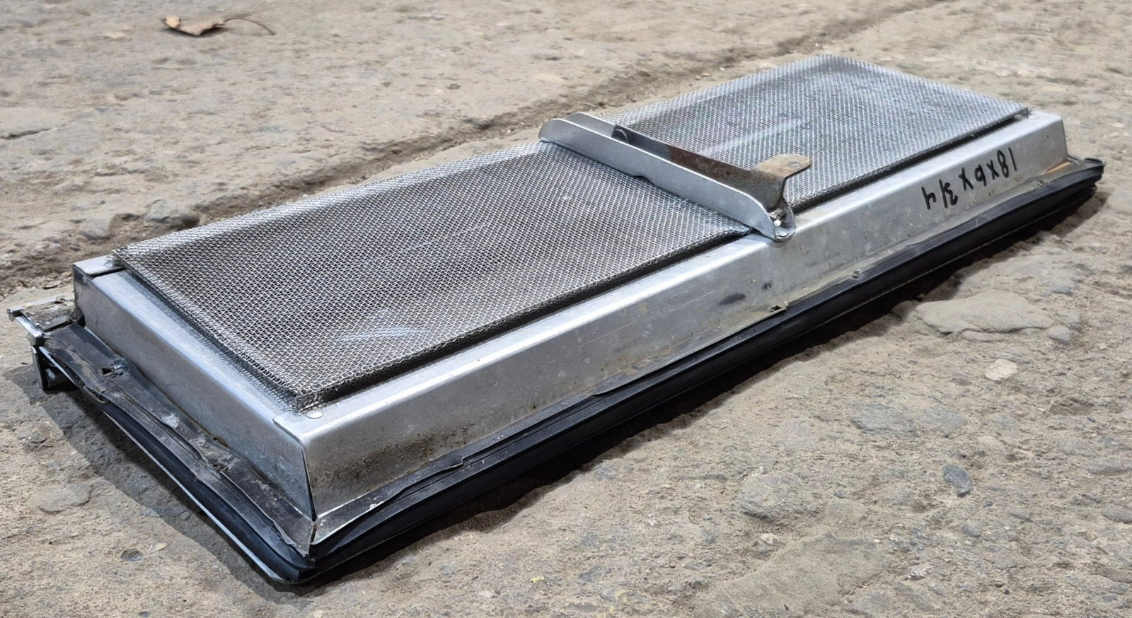 Used Silver Square Opening Window: 18