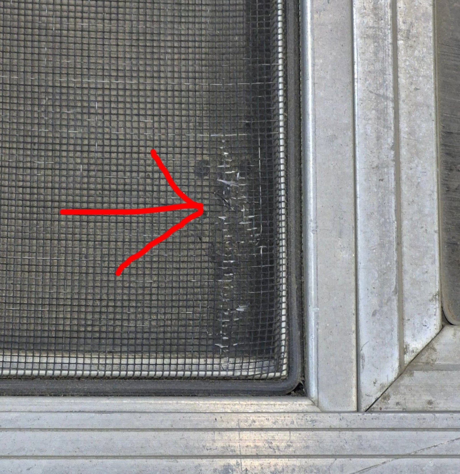 Used Silver Square Opening Window: 24 1/8