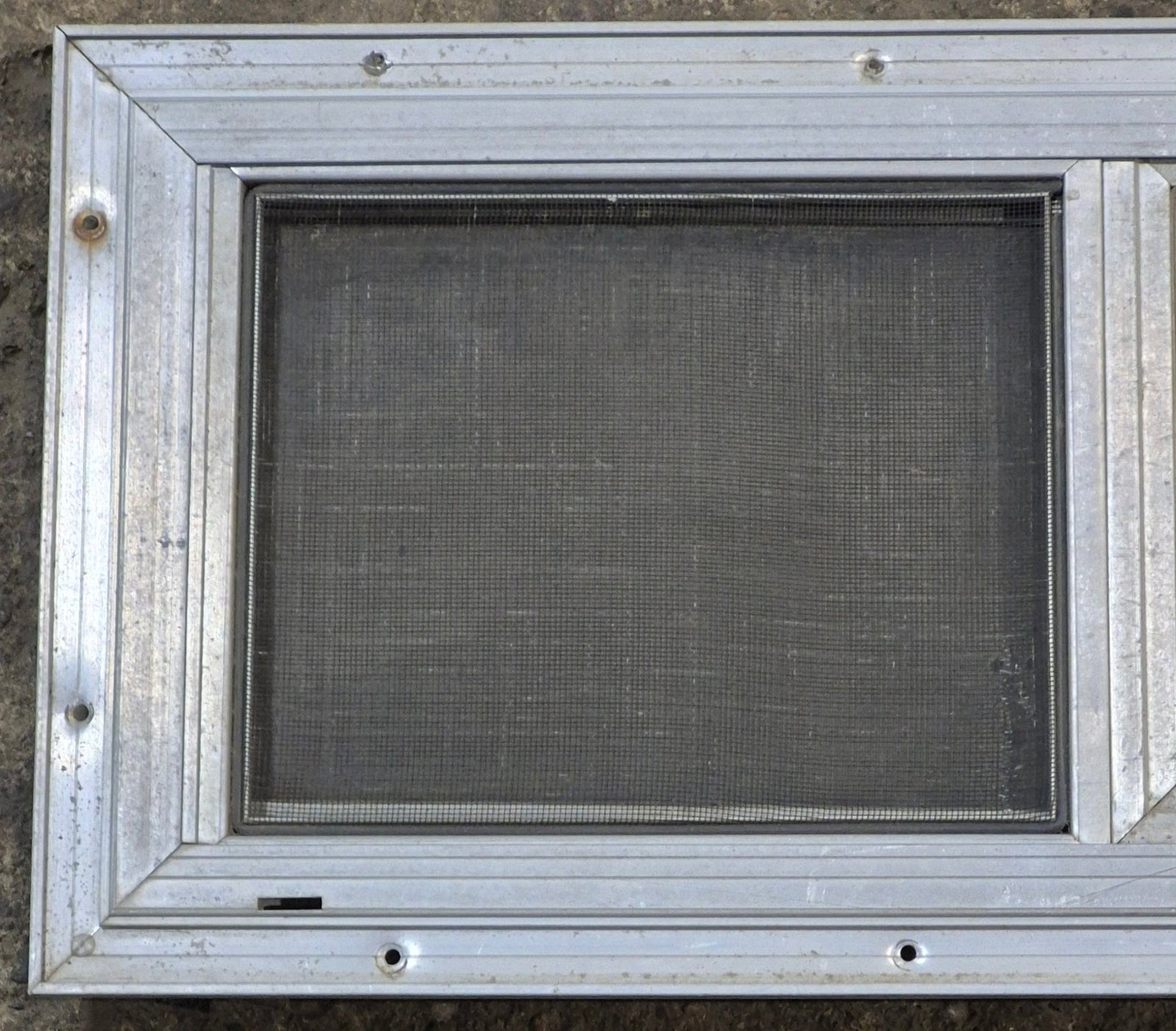 Used Silver Square Opening Window: 24 1/8