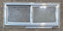 Used Silver Square Opening Window: 24 1/8" W x 10" H x 3/4" D - Young Farts RV Parts
