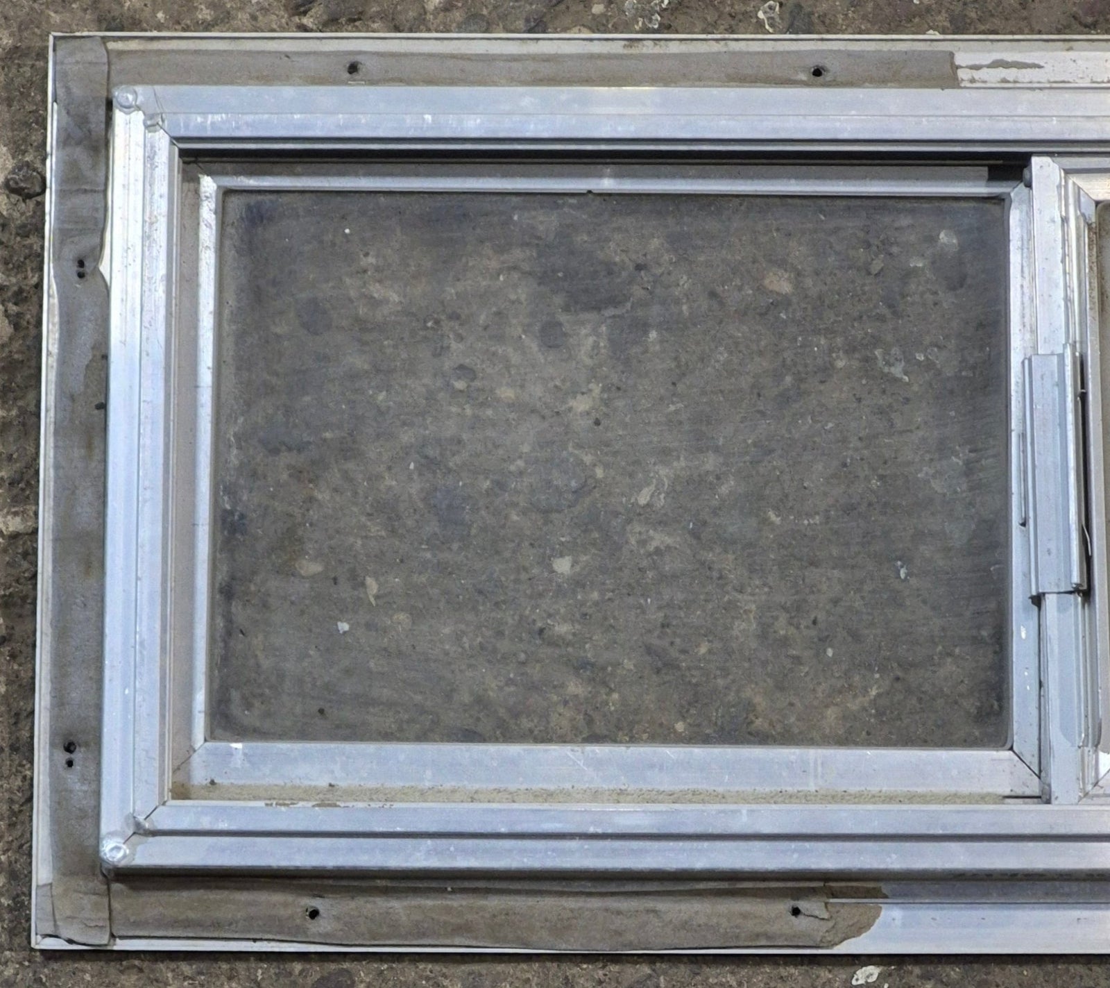 Used Silver Square Opening Window: 24 1/8