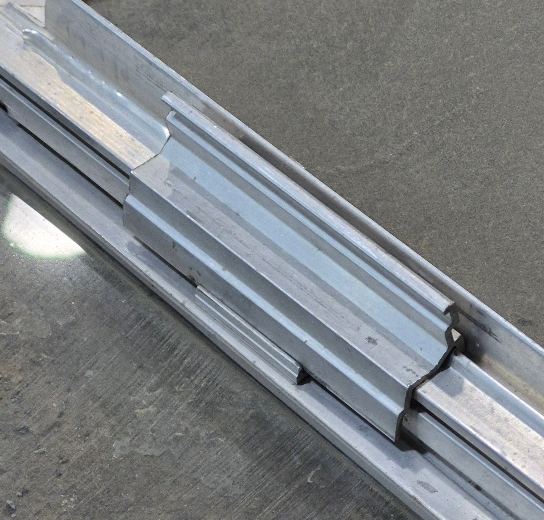 Used Silver Square Opening Window: 24 1/8" W x 10" H x 3/4" D - Young Farts RV Parts