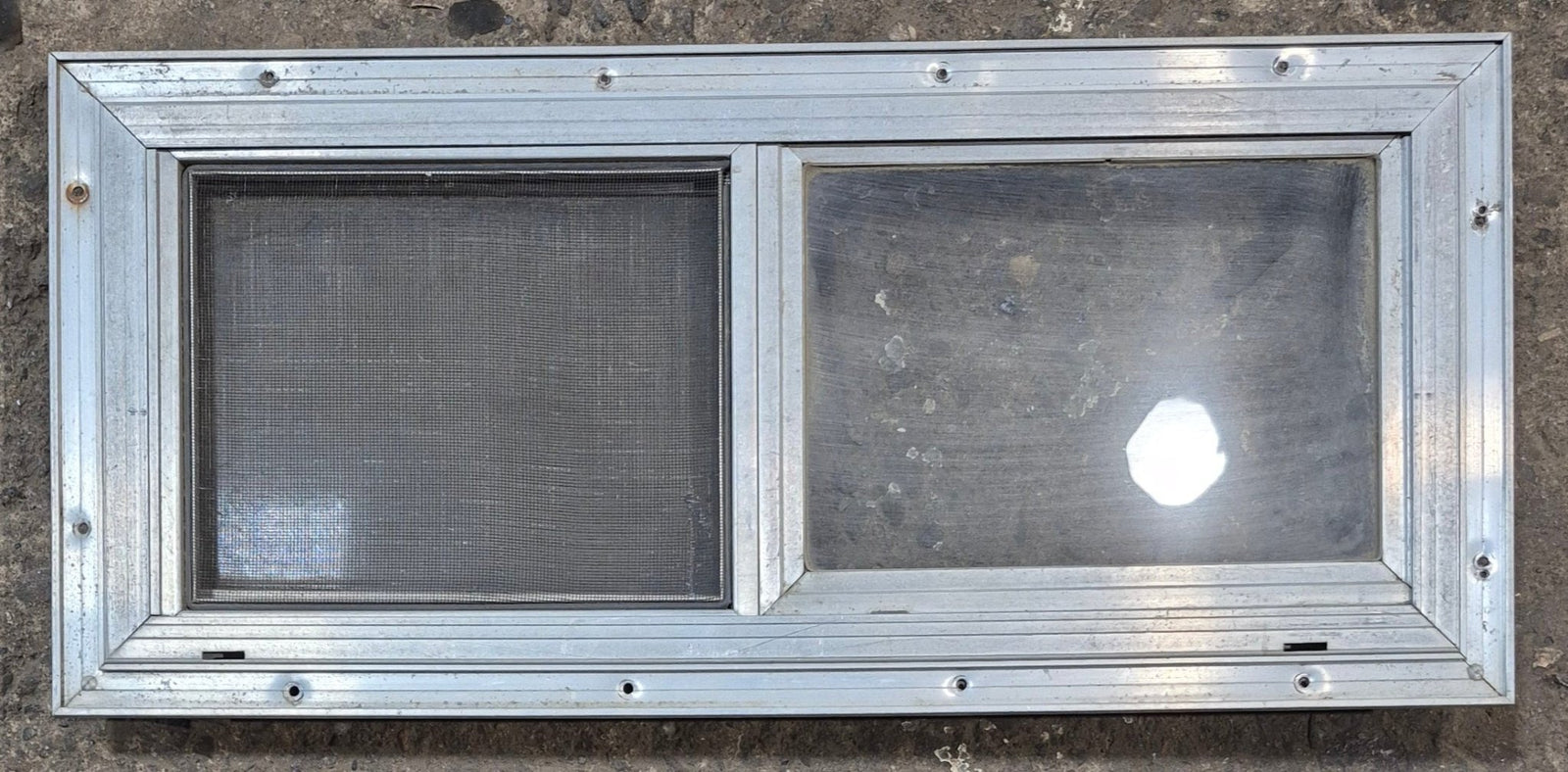 Used Silver Square Opening Window: 24 1/8