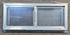 Used Silver Square Opening Window: 24" W x 10" H x 2 1/2" D - Young Farts RV Parts
