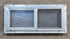 Used Silver Square Opening Window: 24" W x 10" H x 2 1/2" D - Young Farts RV Parts