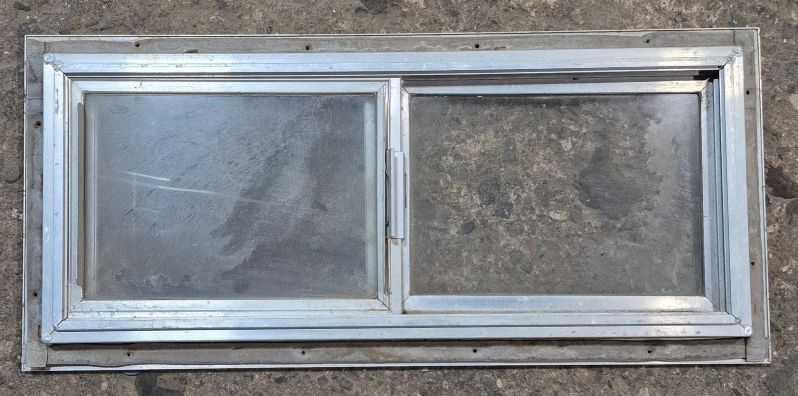 Used Silver Square Opening Window: 24