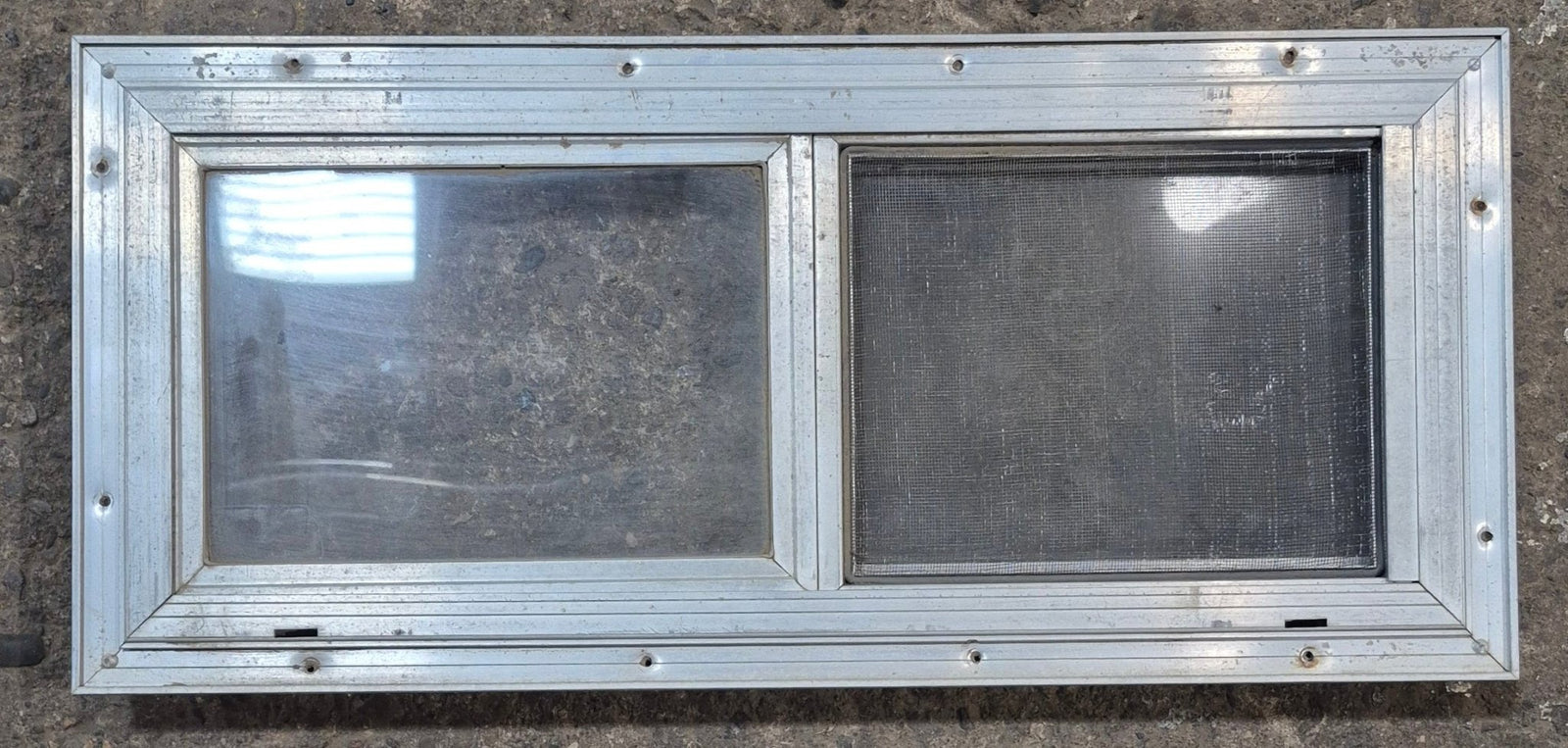 Used Silver Square Opening Window: 24