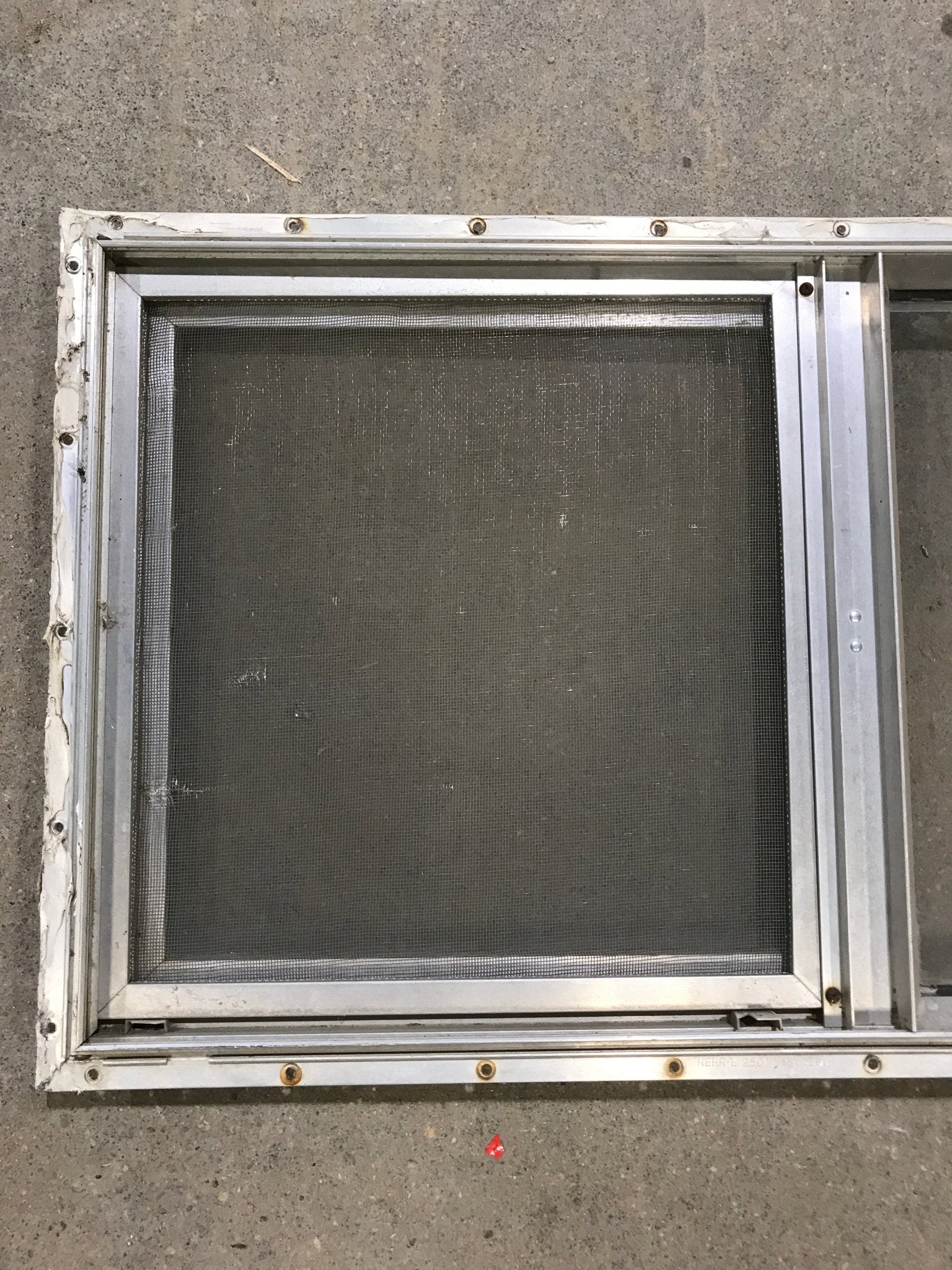 Used Silver Square Opening Window: 28 7/8