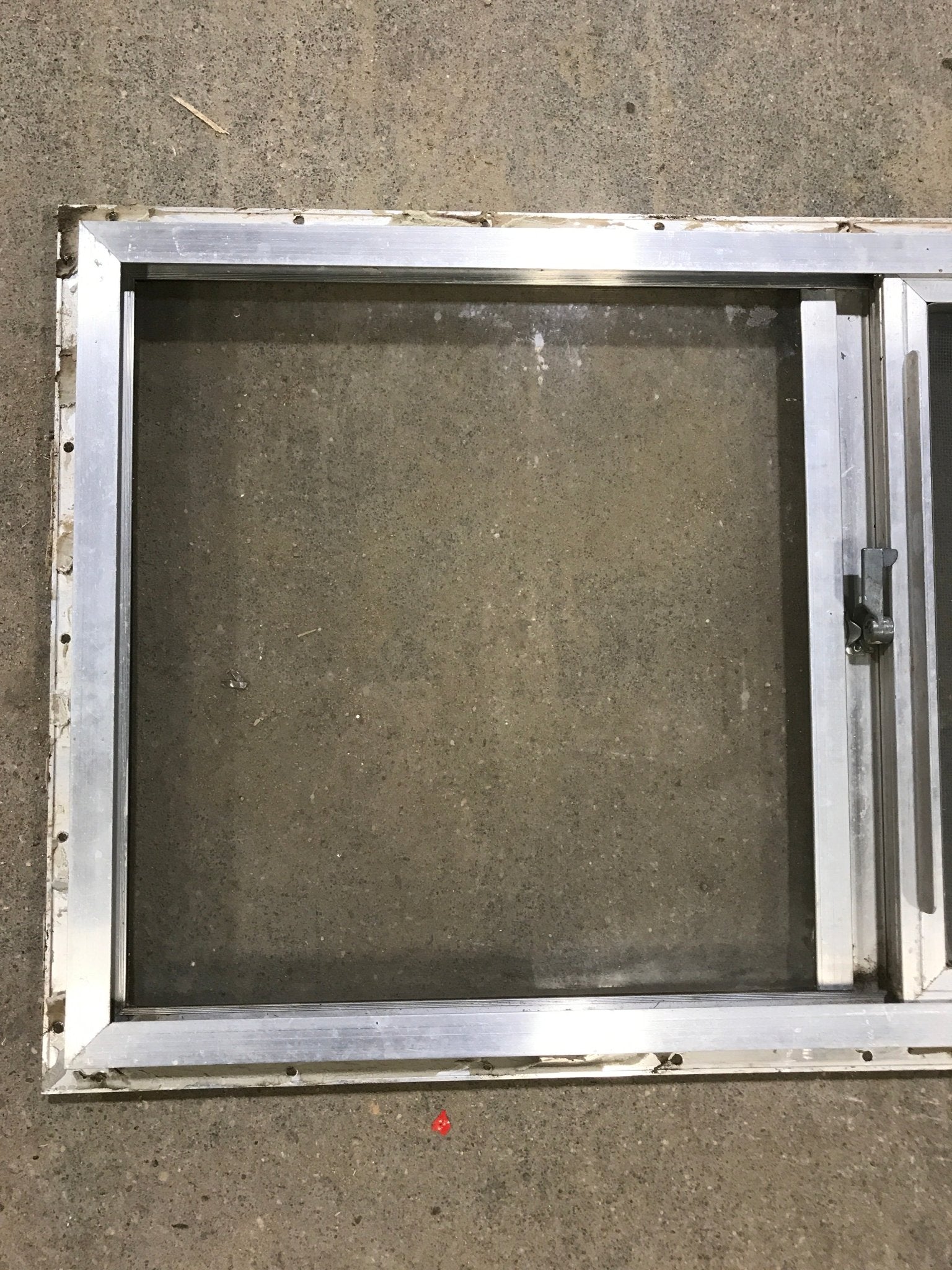Used Silver Square Opening Window: 28 7/8
