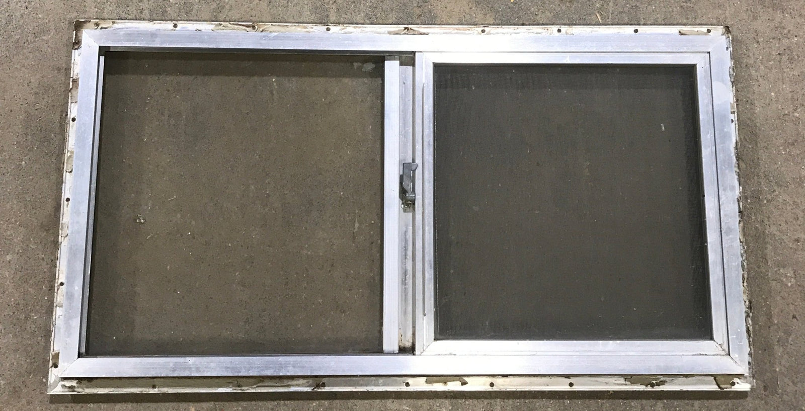 Used Silver Square Opening Window: 28 7/8