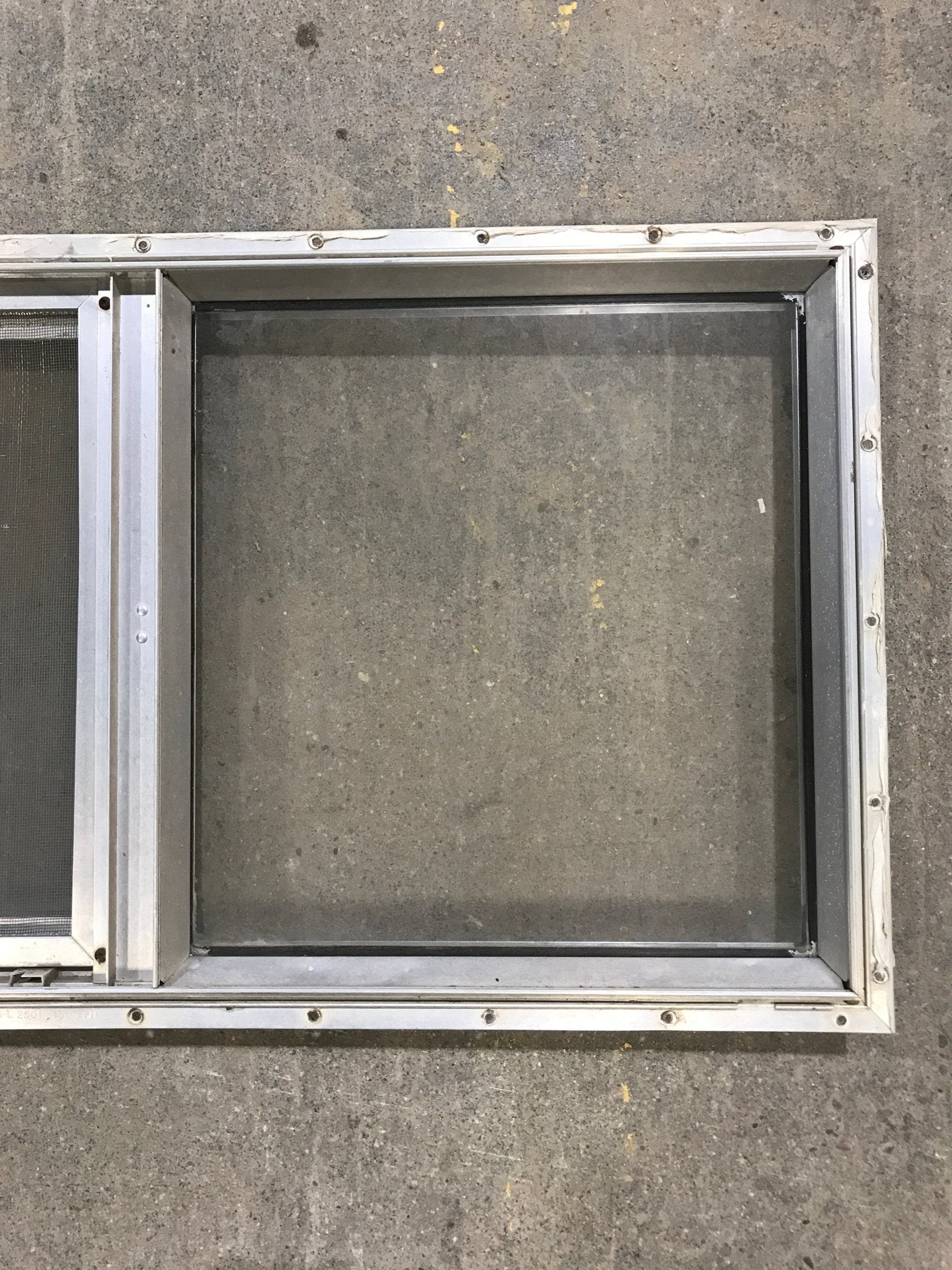 Used Silver Square Opening Window: 28 7/8