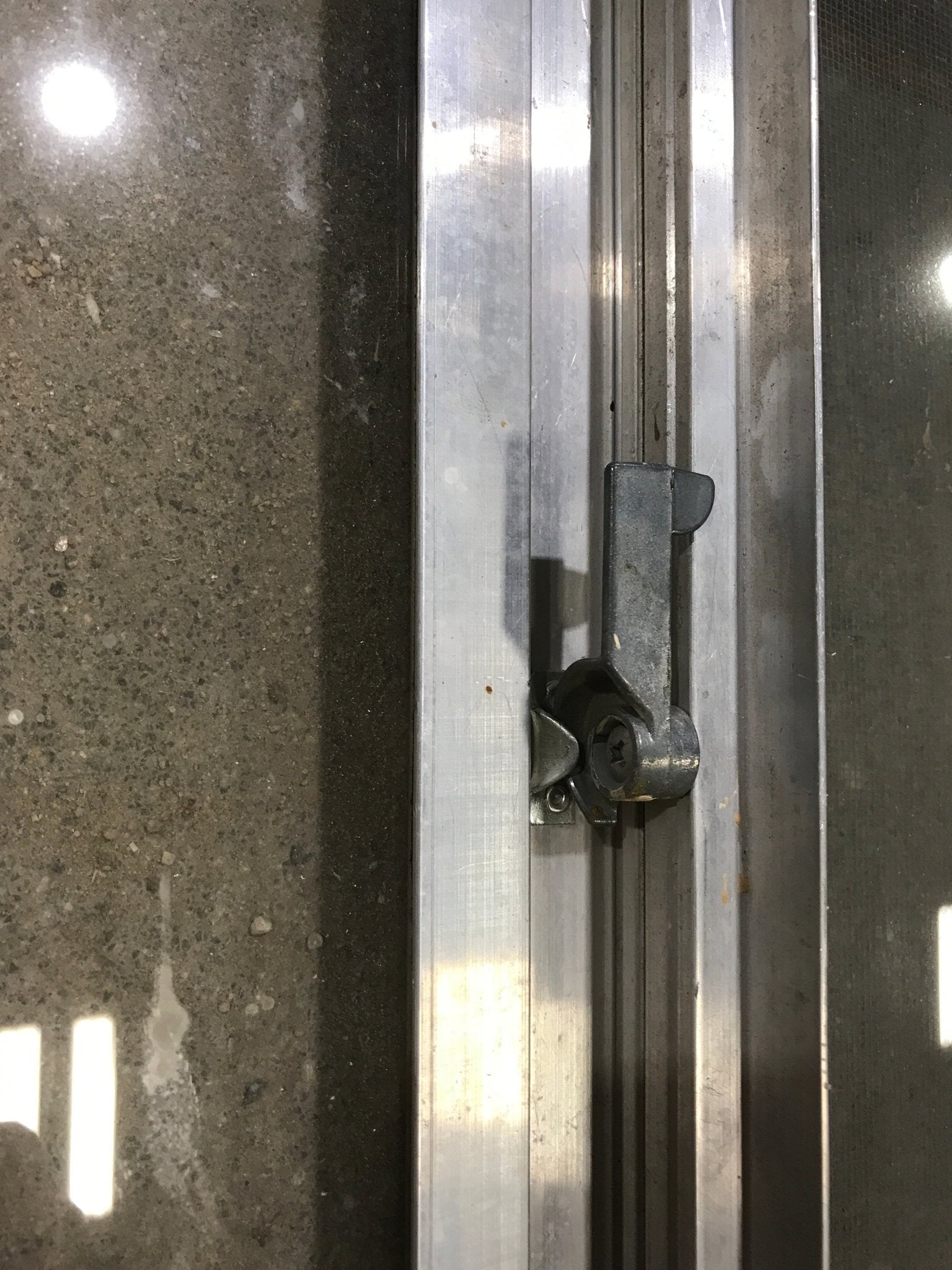 Used Silver Square Opening Window: 28 7/8