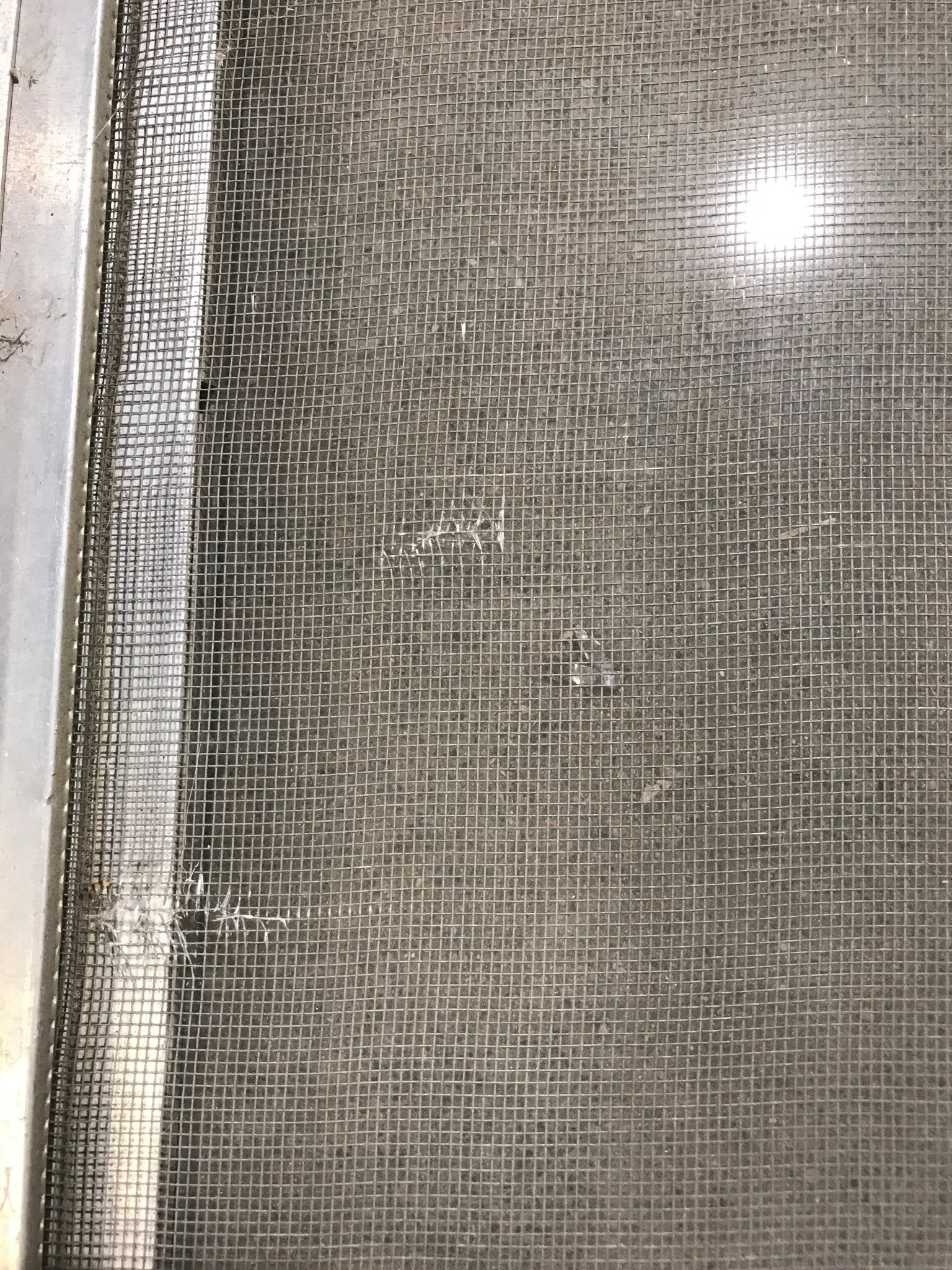 Used Silver Square Opening Window: 28 7/8