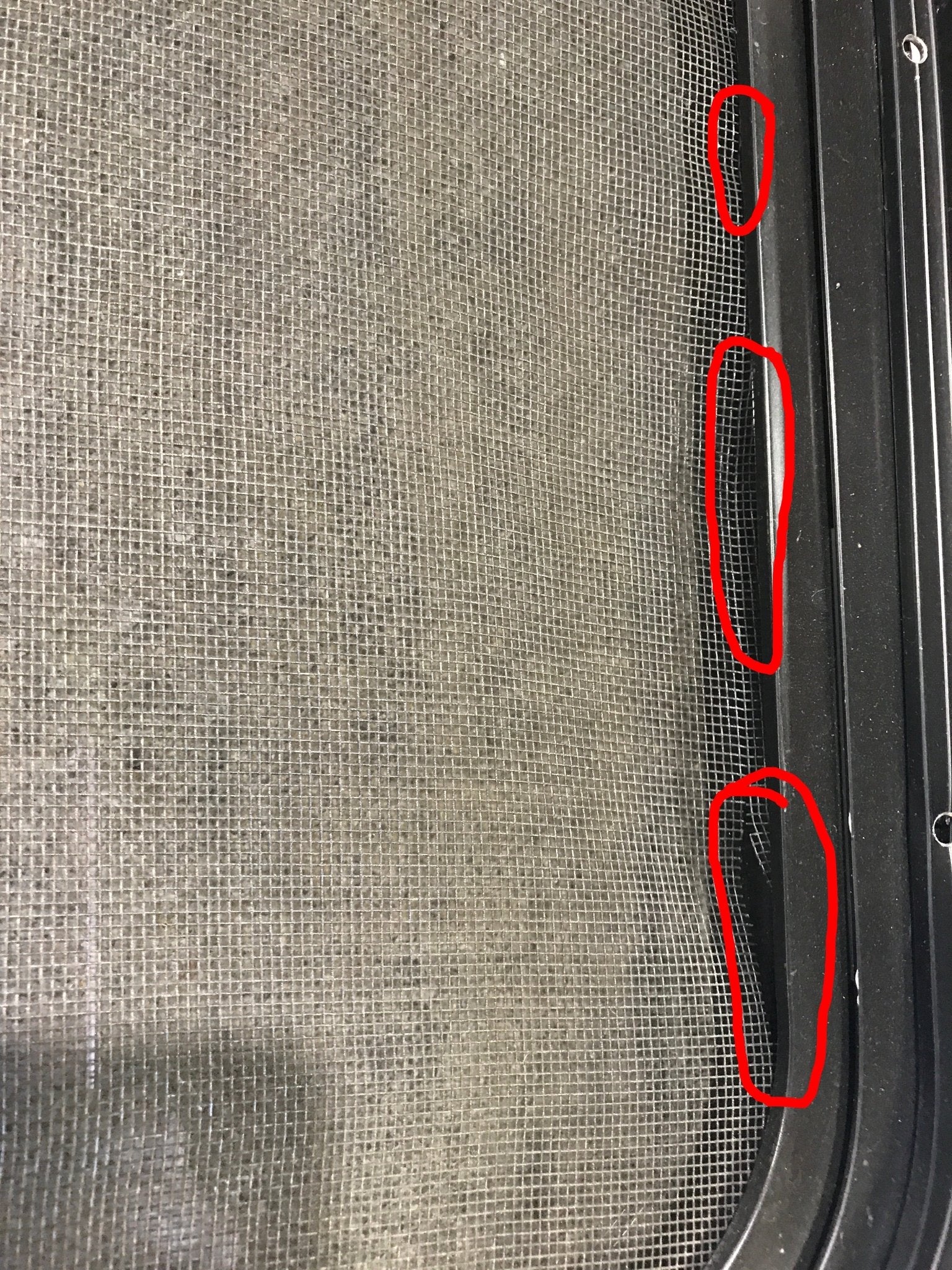 Used Slanted Black Radius Opening Window : 36 3/4