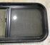 Used Slanted Black Radius Opening Window : 36 3/4" W x 13 1/2" H x 2" D - Young Farts RV Parts