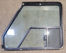 Load image into Gallery viewer, Used Slanted Black Radius Opening Window : 38 1/2&quot; W x 30 1/4&quot; H x 1 3/4&quot; D - Motorhome Front Passenger Side - Young Farts RV Parts