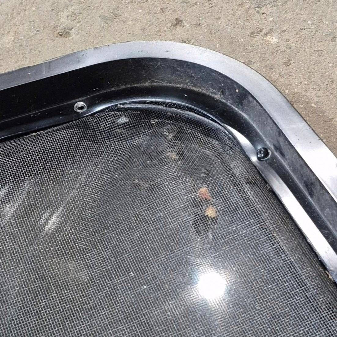 Used Slanted Black Radius Opening Window - 41 1/4