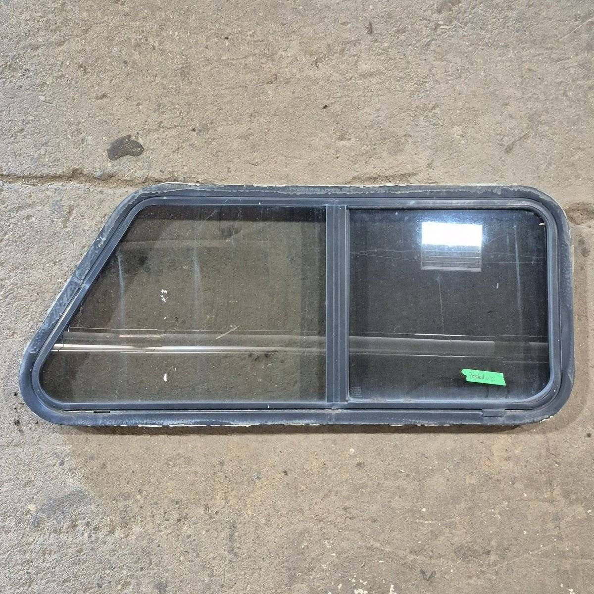 Used Slanted Black Radius Opening Window - 41 1/4
