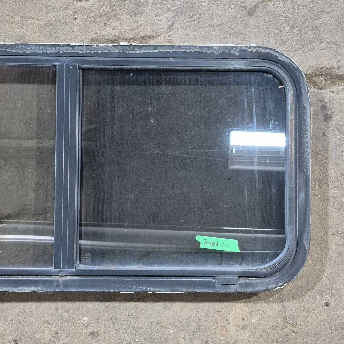 Used Slanted Black Radius Opening Window - 41 1/4