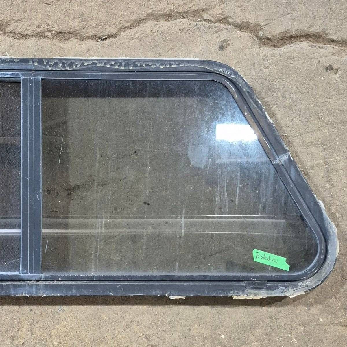 Used Slanted Black Radius Opening Window - 41 1/4