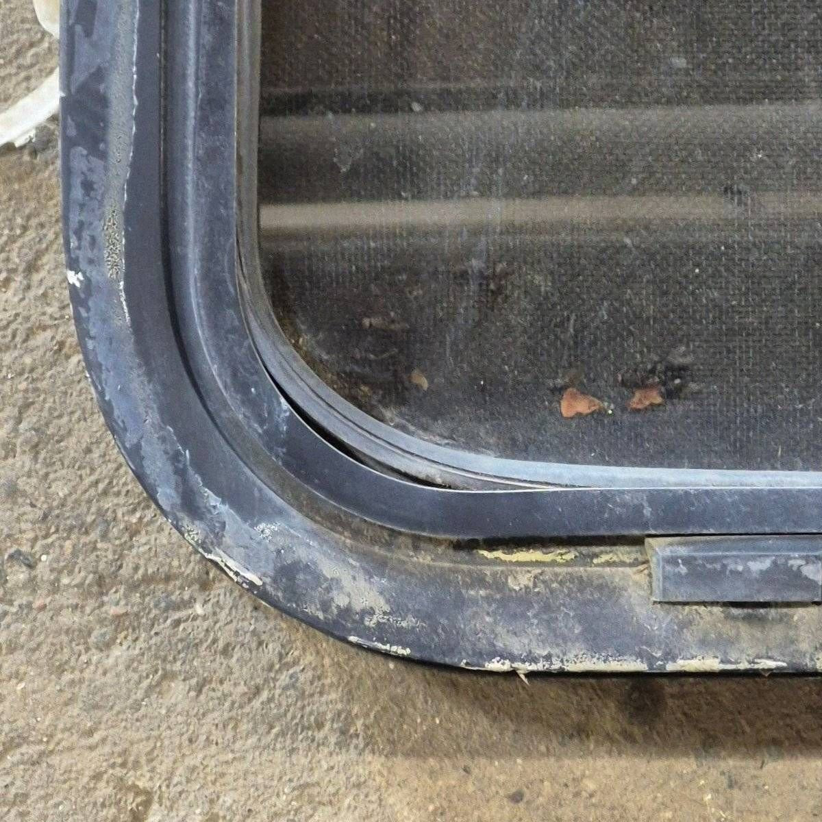 Used Slanted Black Radius Opening Window - 41 1/4