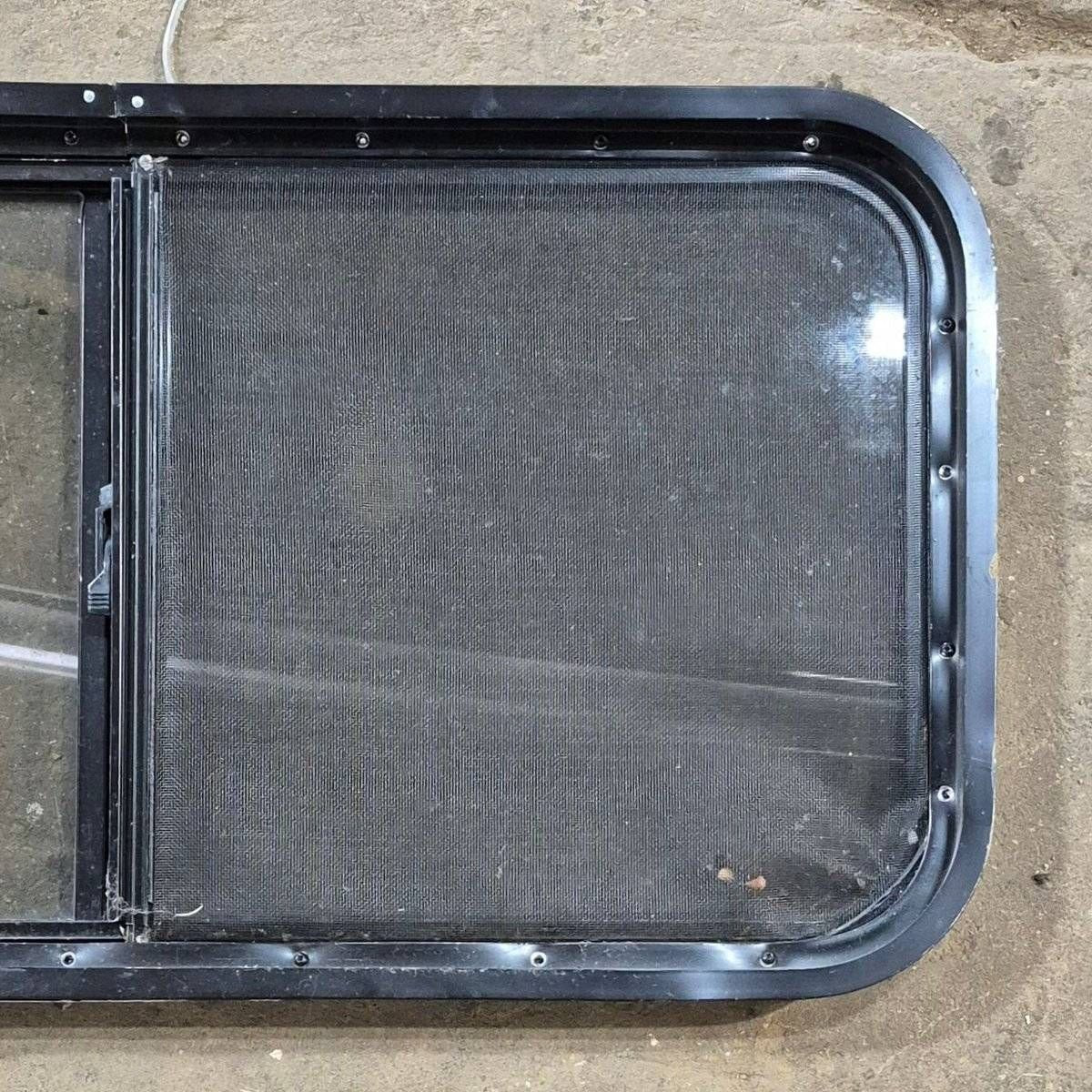 Used Slanted Black Radius Opening Window - 41 1/4
