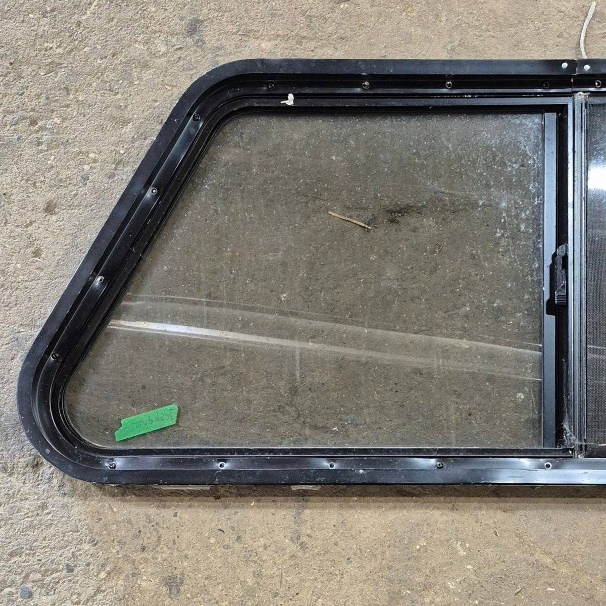Used Slanted Black Radius Opening Window - 41 1/4