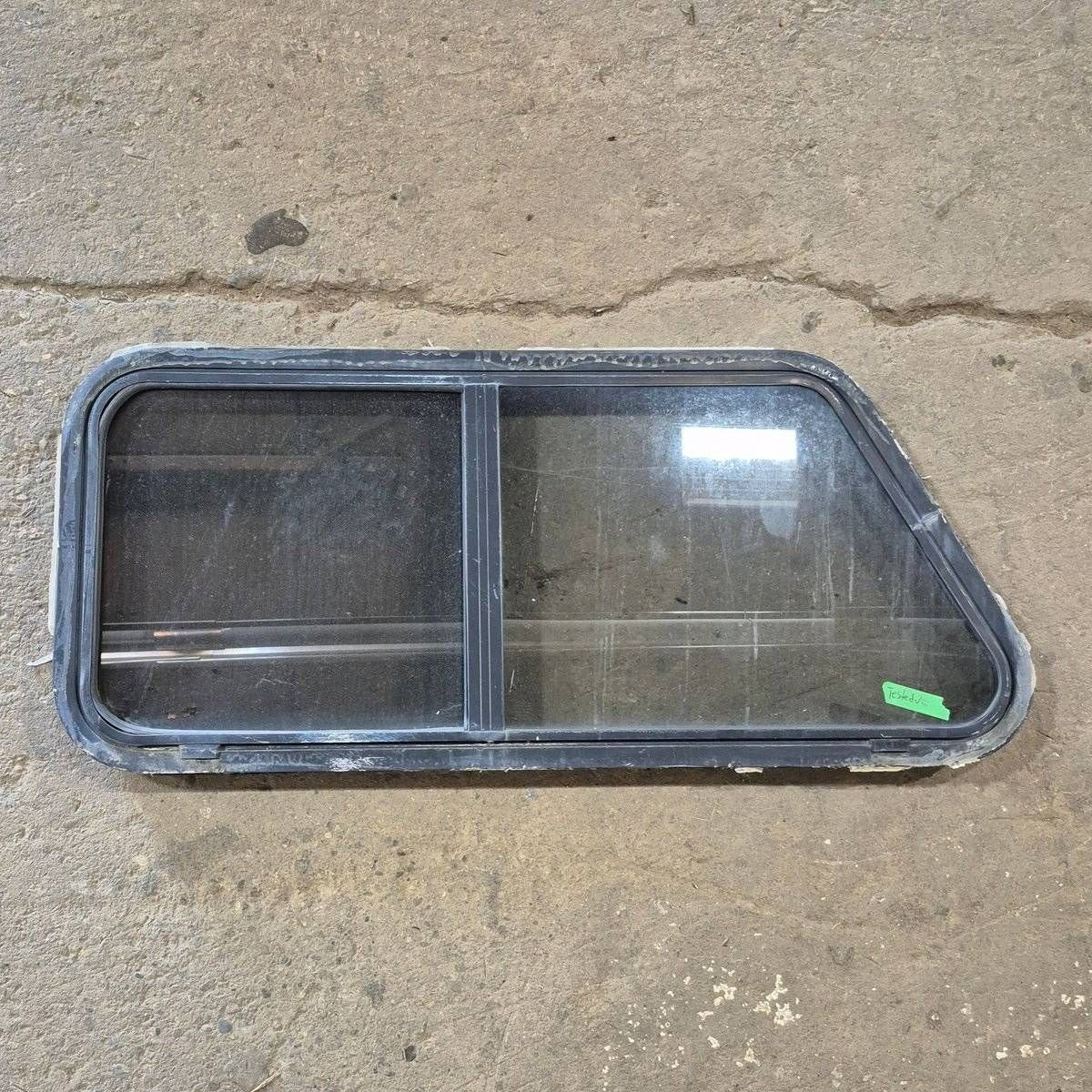 Used Slanted Black Radius Opening Window - 41 1/4