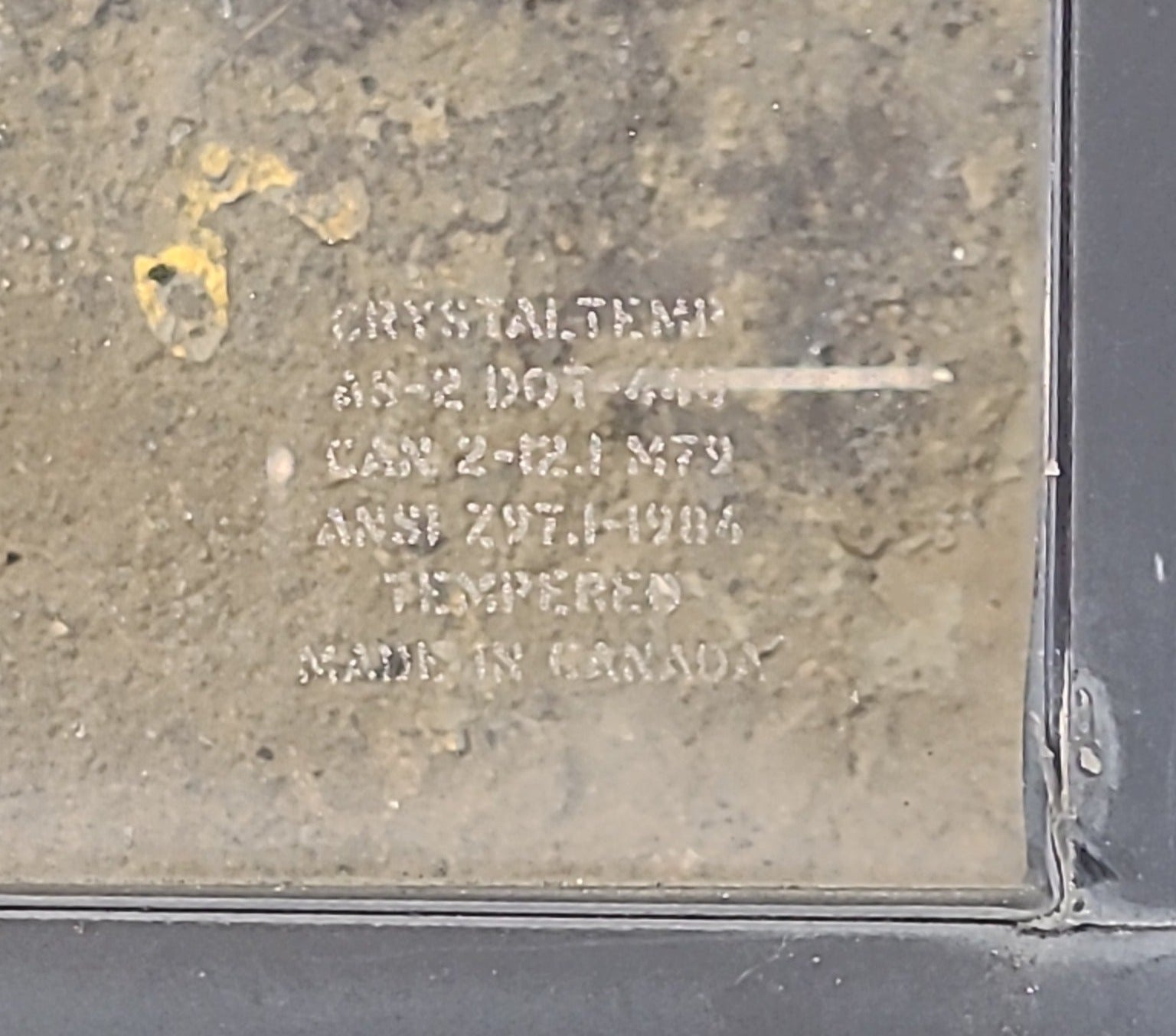 Used Slanted Black Radius Opening Window : 41 3/4