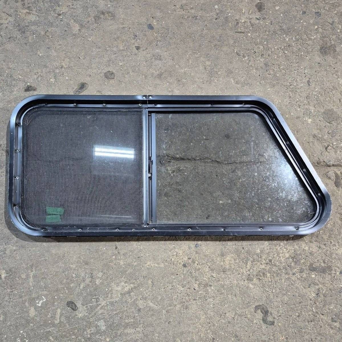Used Slanted Black Radius Opening Window - 41.75
