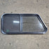 Used Slanted Black Radius Opening Window - 41.75" X 17 1/2" X 1.875" - Young Farts RV Parts